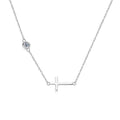 CROSS MOISSANITE NECKLACE - Faith & Glow Co.
