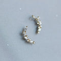 OLIVE BANCH EARRINGS 925 & GOLD PLATED - Faith & Glow Co.